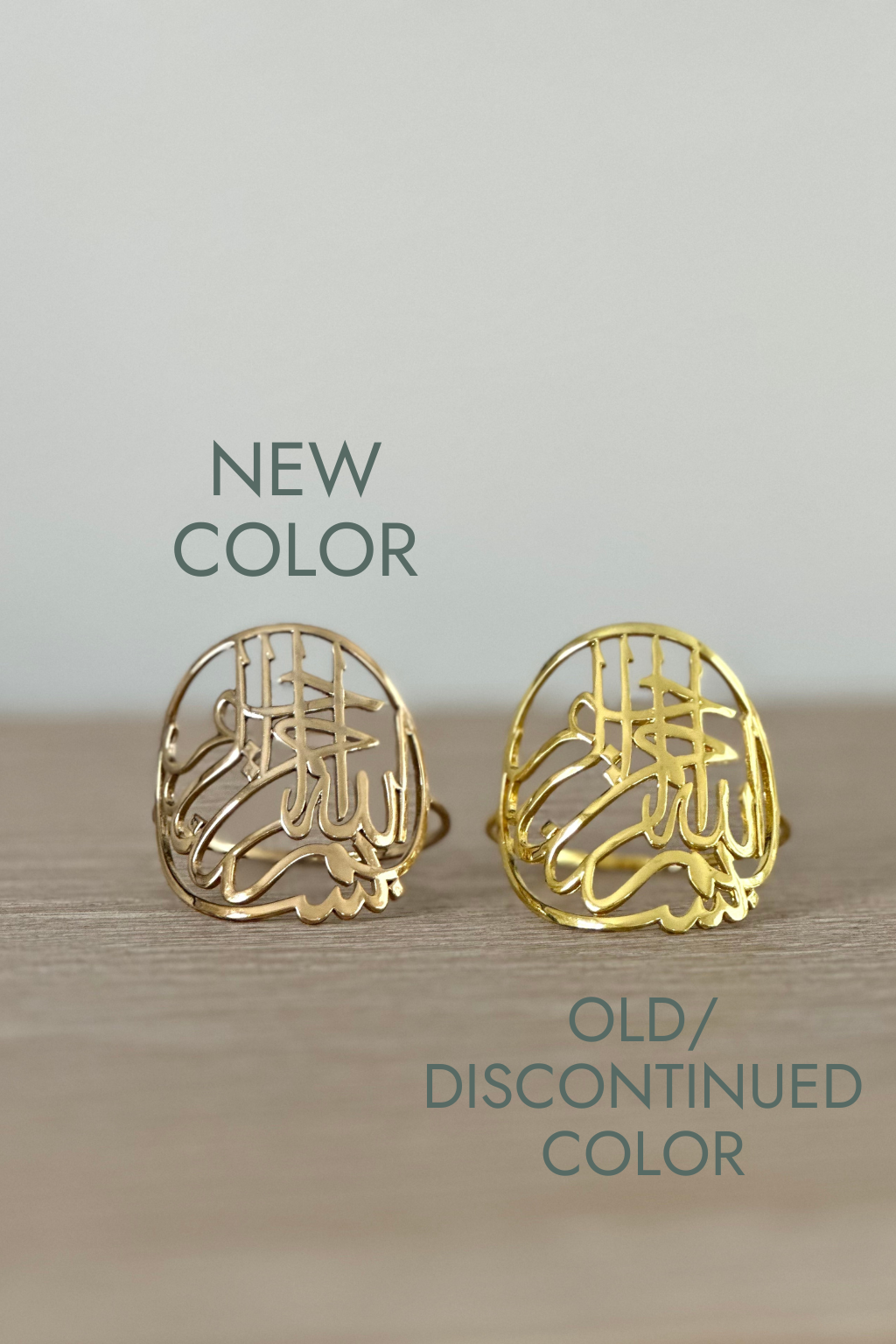 NEW Gold Arabic Napkin Rings