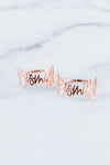 Rose Gold Bismillah Napkin Rings