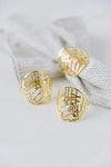 Gold Arabic Napkin Rings