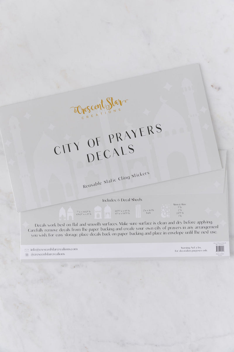 City of Prayers Decals