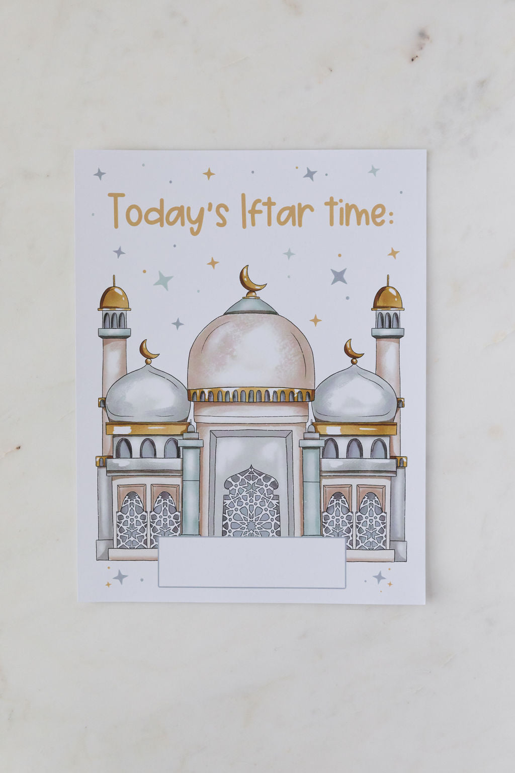 Mosque Iftar Time Print