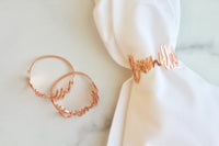 Rose Gold Bismillah Napkin Rings