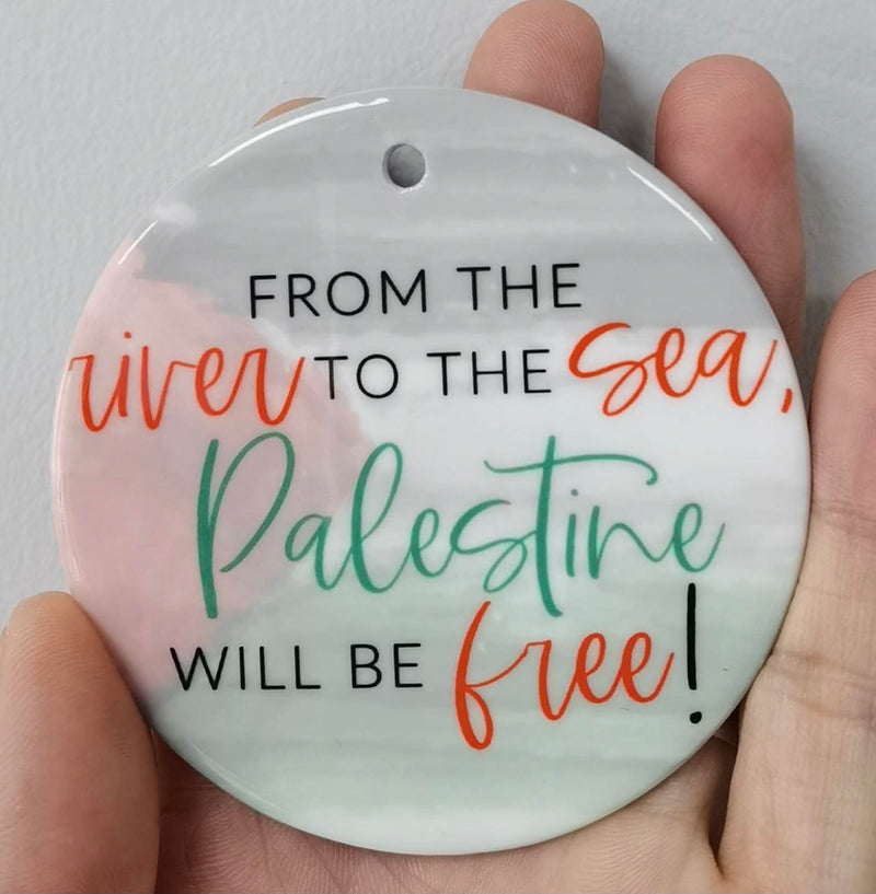 Palestine Ceramic Charm