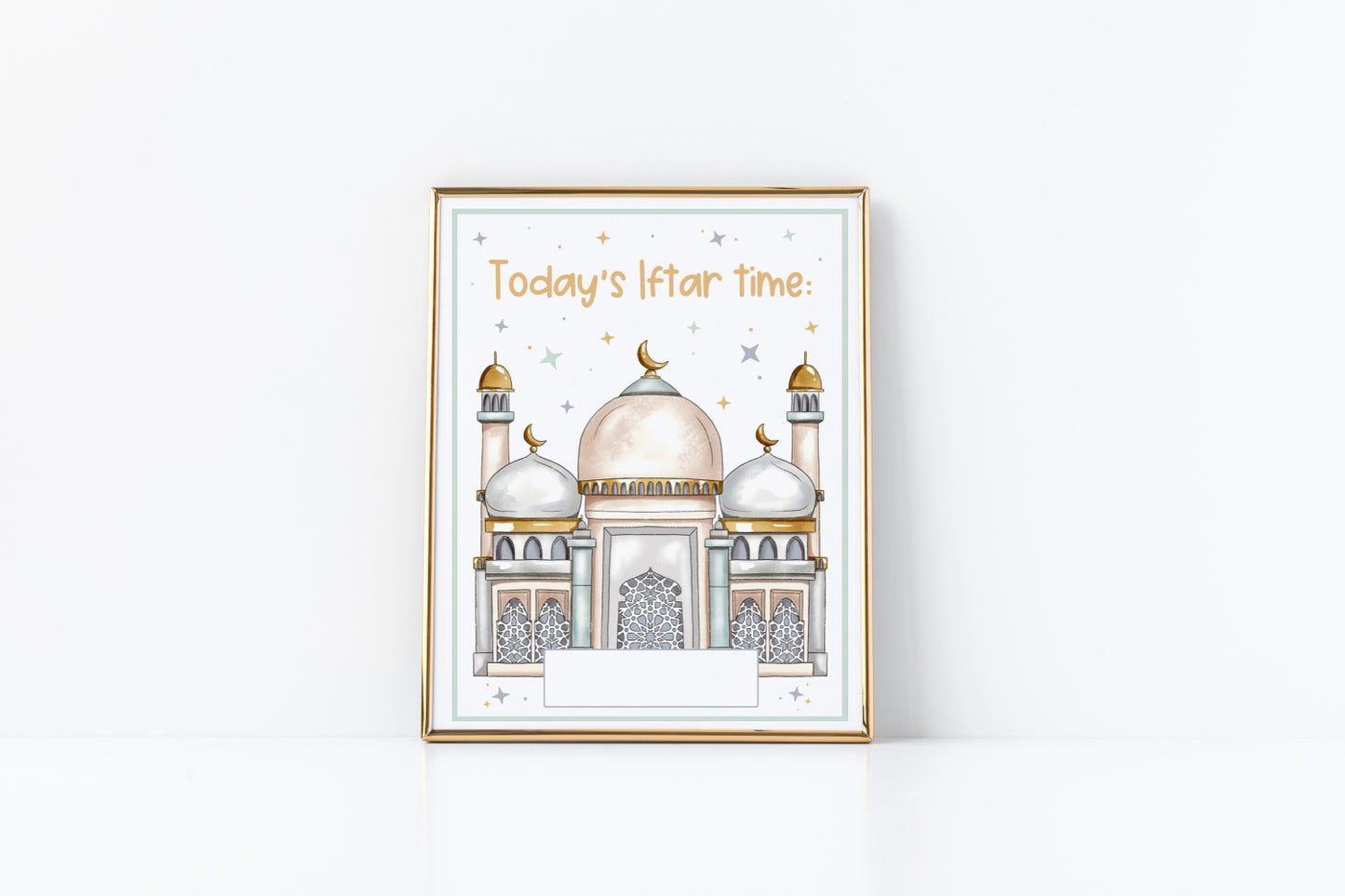 Mosque Iftar Time Print